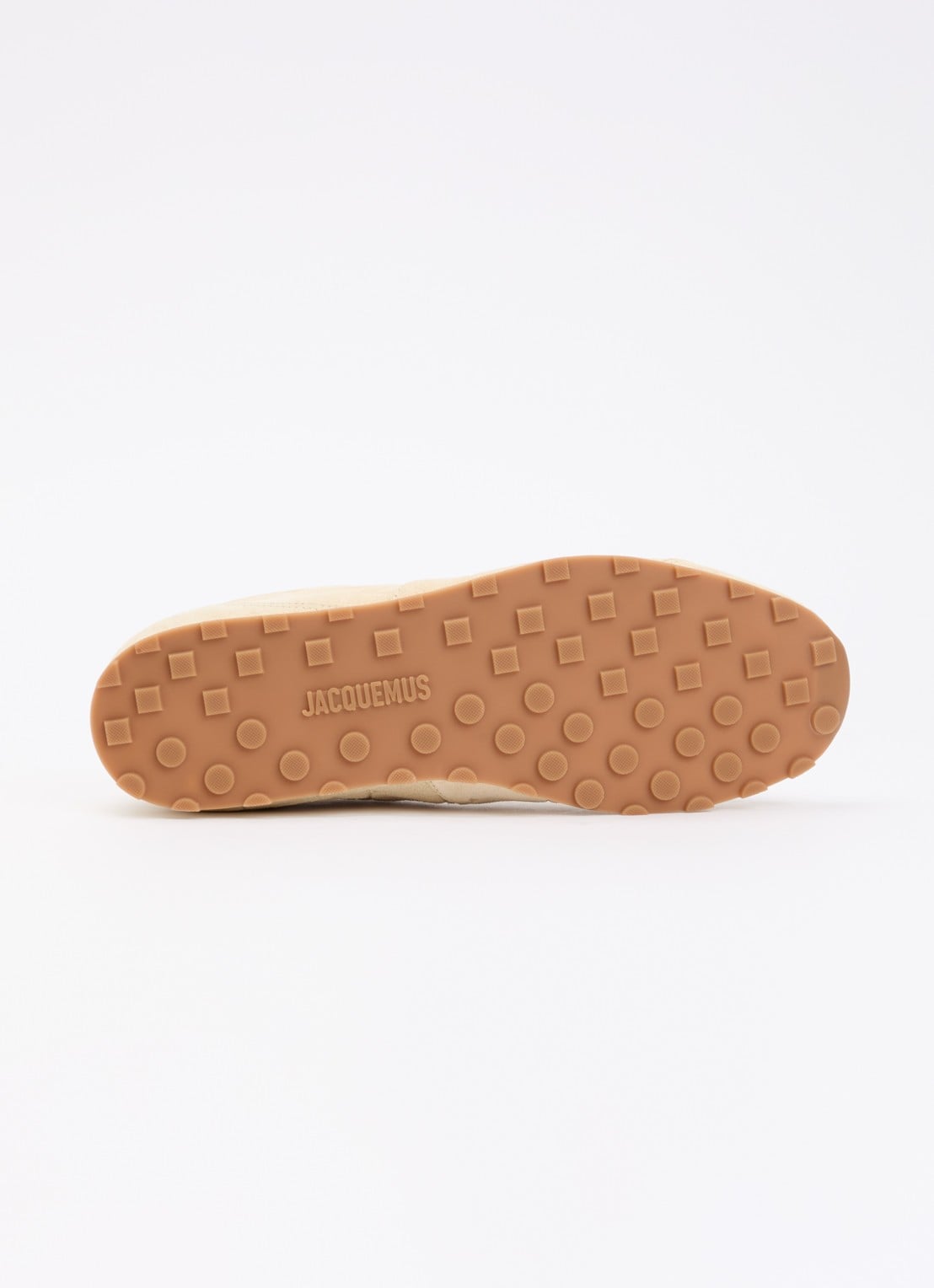 Jacquemus Les Tennis sneaker van kalfssuède met crocostructuur - detail 3 ivoor