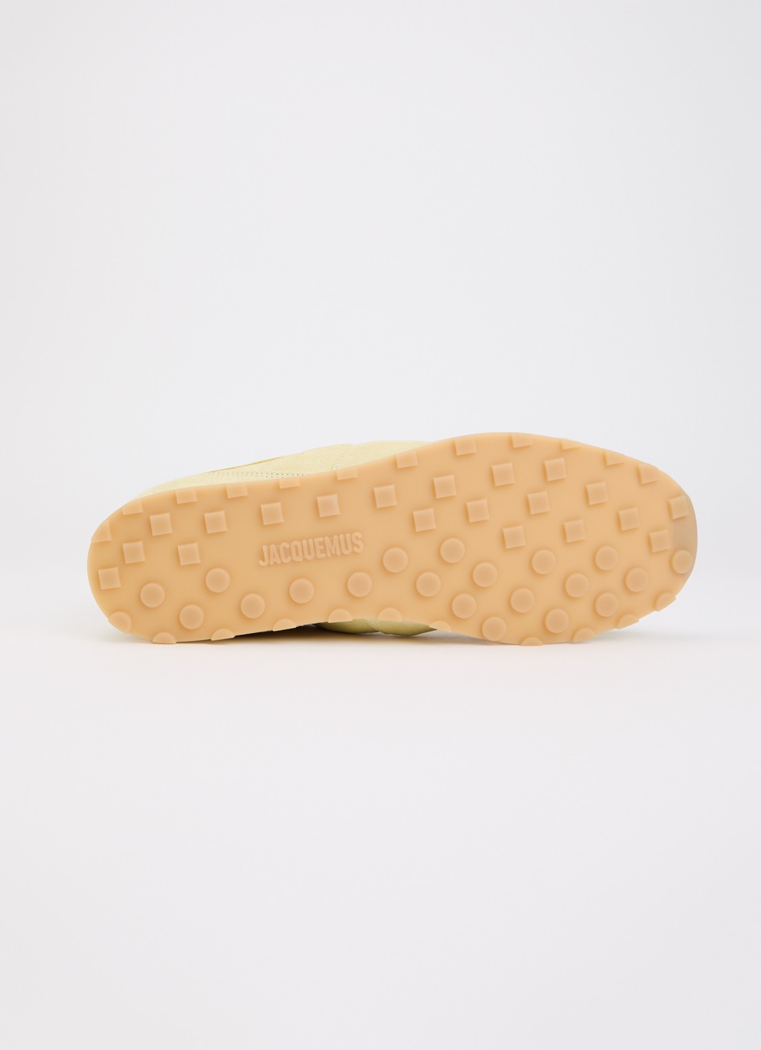 Jacquemus Les Tennis sneaker van kalfssuède - detail 3 lichtgeel