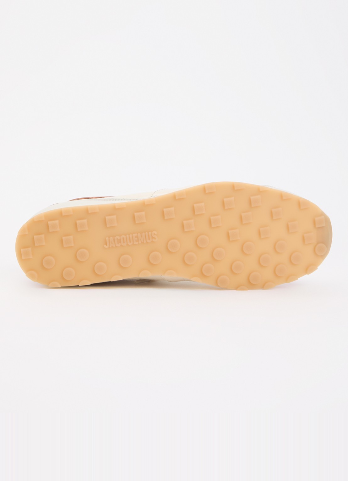 Jacquemus Les Tennis sneaker van leer - detail 3 creme