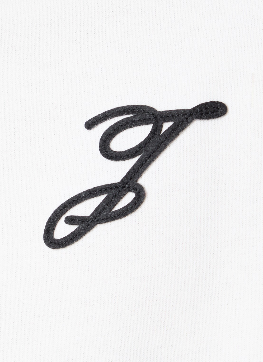 Jacquemus Letro T-shirt met logoborduring - detail 5 gebroken wit