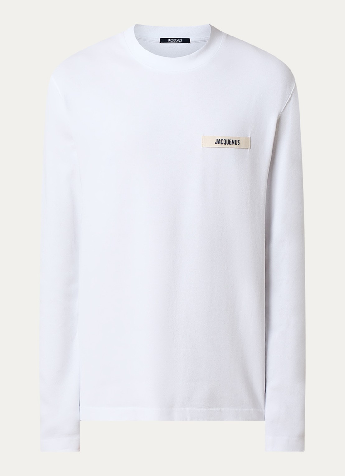 Jacquemus Longsleeve met logo - voorkant 2 wit