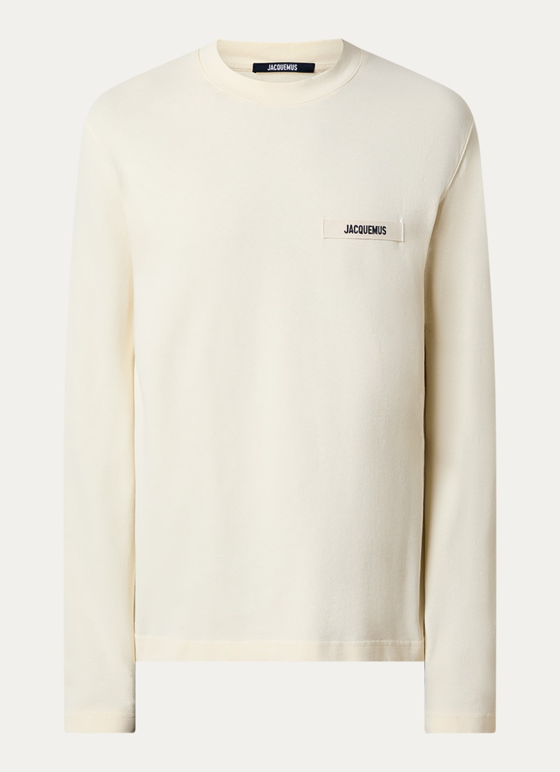 Jacquemus Longsleeve met logo - voorkant 4 lichtgeel