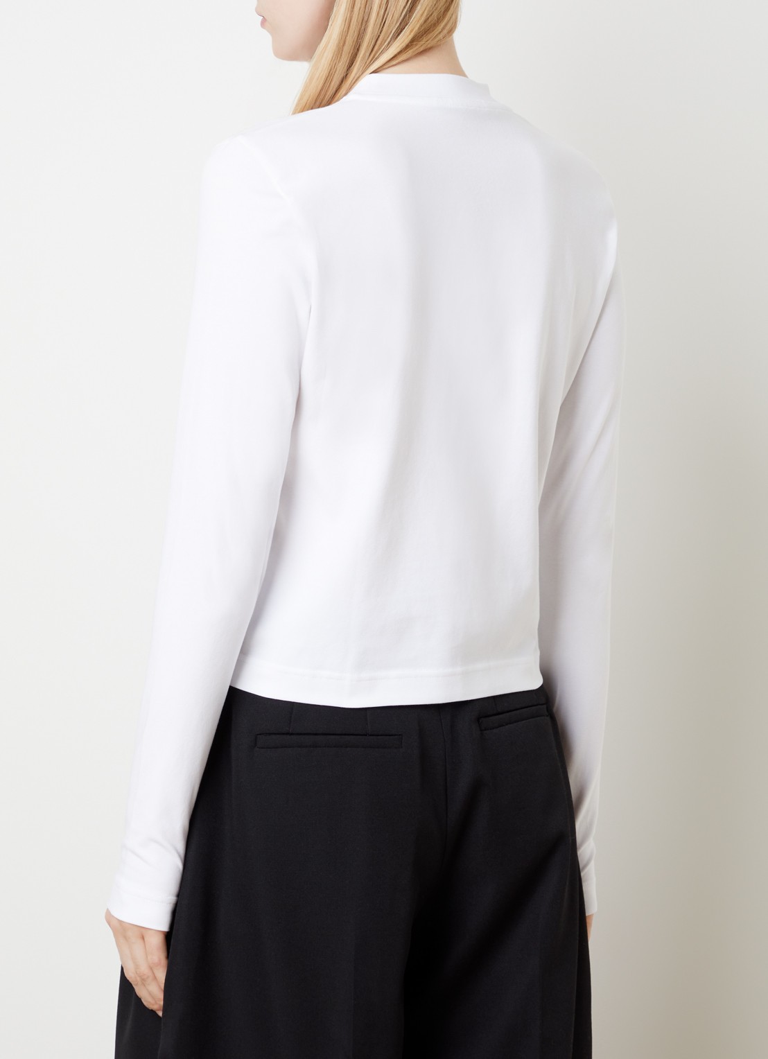 Jacquemus Longsleeve met logo - achterkant wit