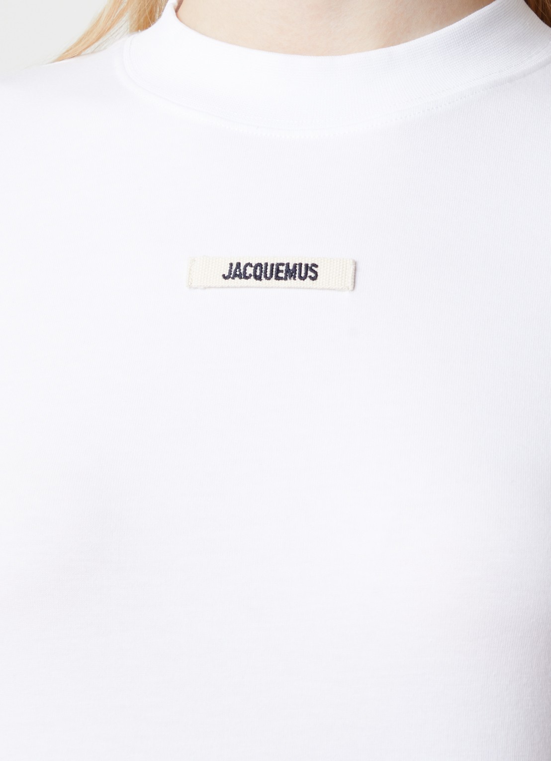 Jacquemus Longsleeve met logo - detail 5 wit