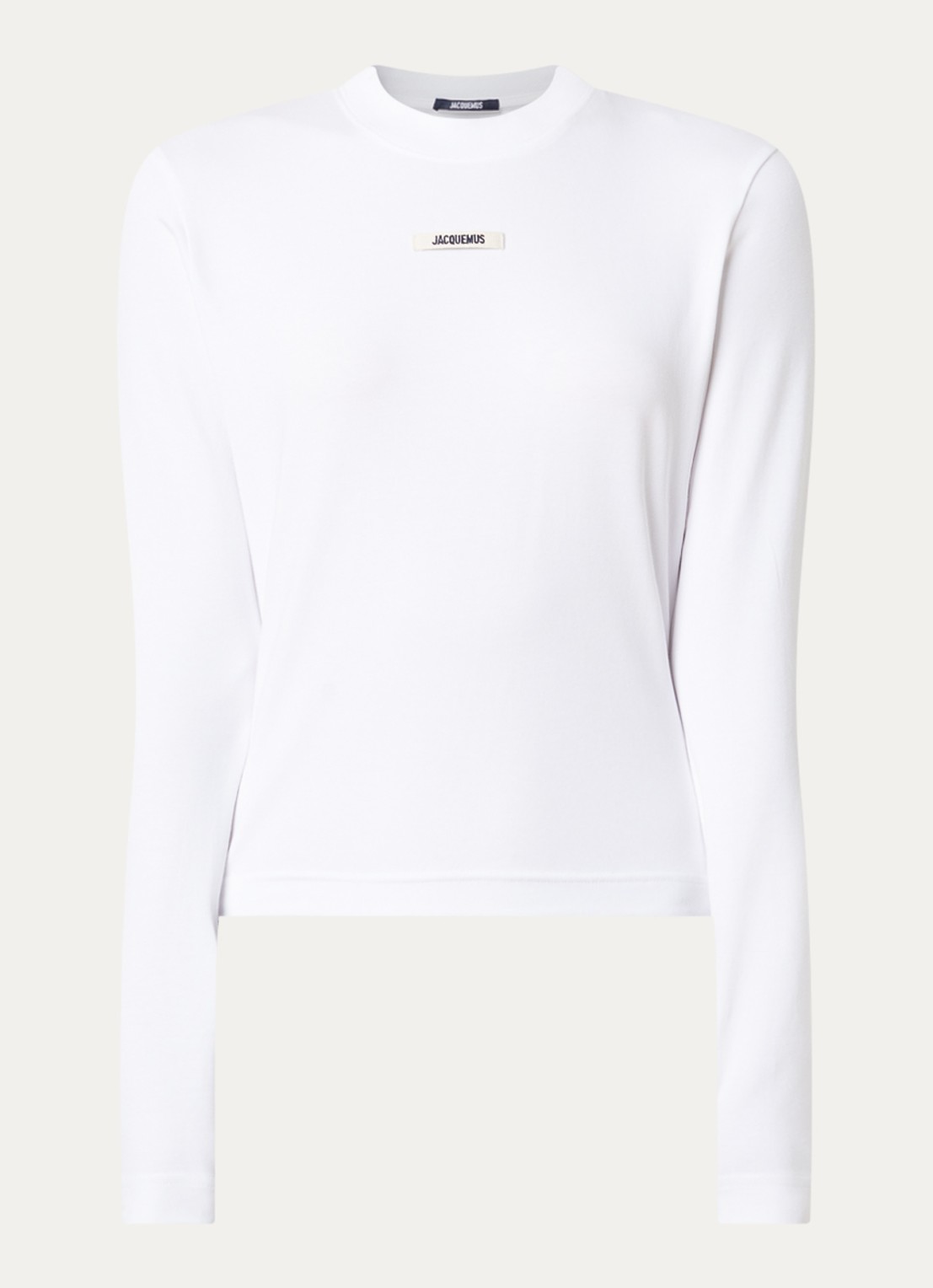 Jacquemus Longsleeve met logo - voorkant 2 wit