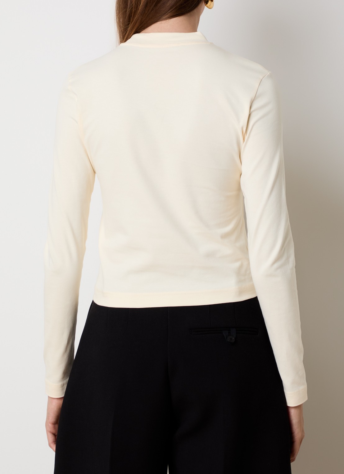 Jacquemus Longsleeve met logo - achterkant 5 beige