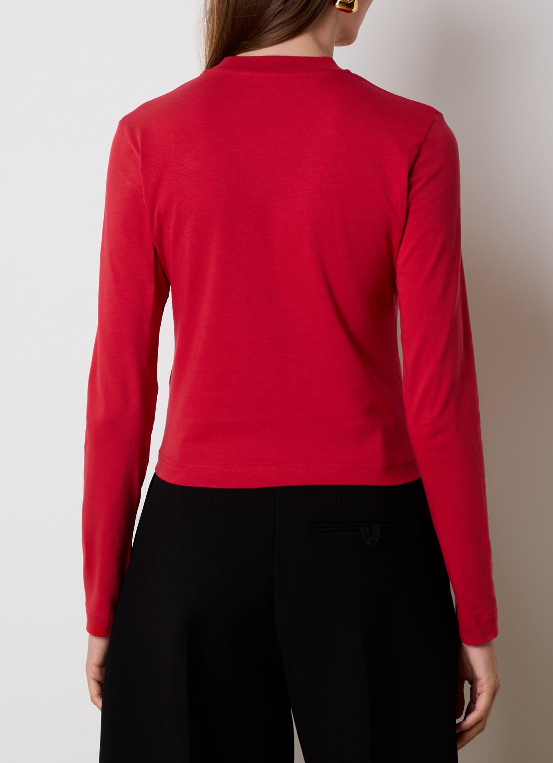 Jacquemus Longsleeve met logo - achterkant 5 rood