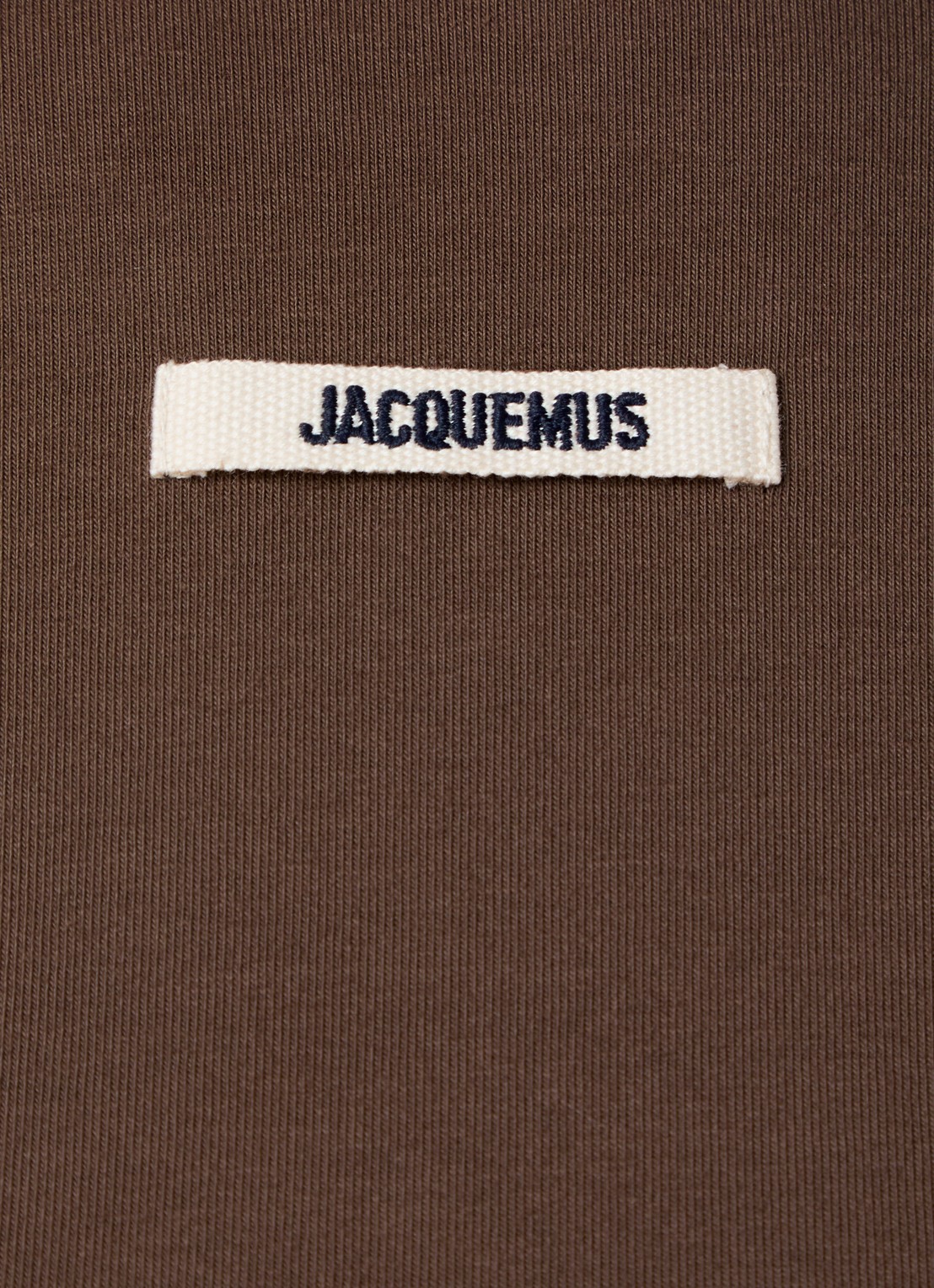 Jacquemus Longsleeve met logo - detail 4 donkerbruin