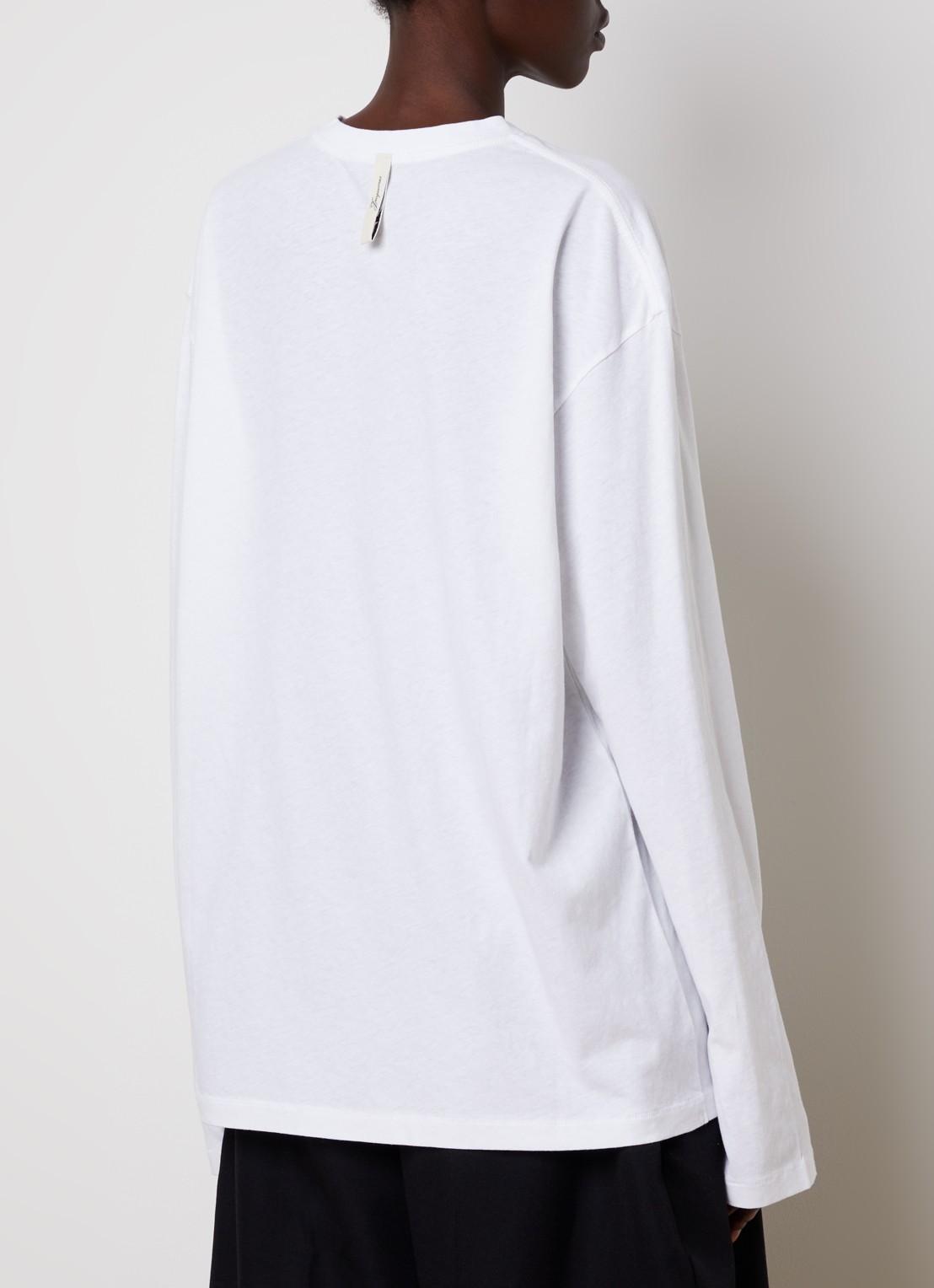 Jacquemus Longsleeve met logo - achterkant 5 wit