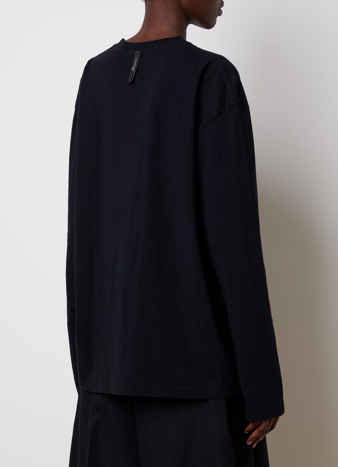 Jacquemus Longsleeve met logo - achterkant zwart