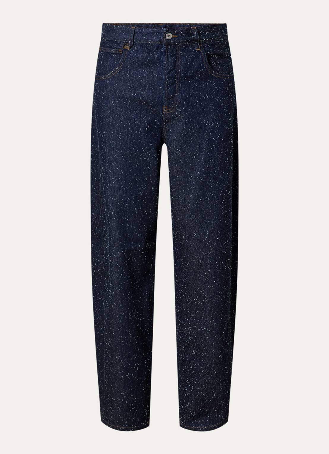 Jacquemus Loose fit jeans met donkere wassing en destroyed afwerking - voorkant 5 indigo