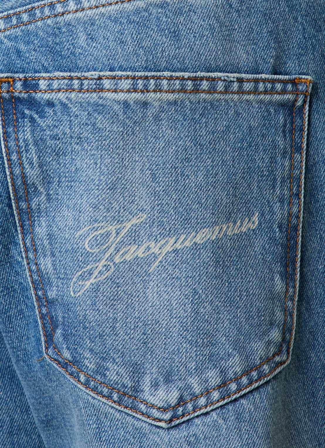 Jacquemus Loose fit jeans met medium wassing en steekzakken - detail 5 indigo