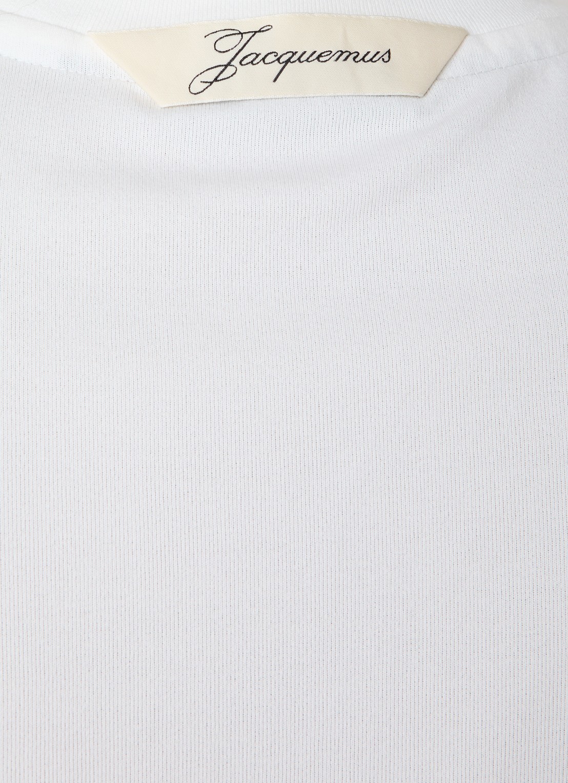 Jacquemus Marcel tanktop met ronde hals - detail 2 wit