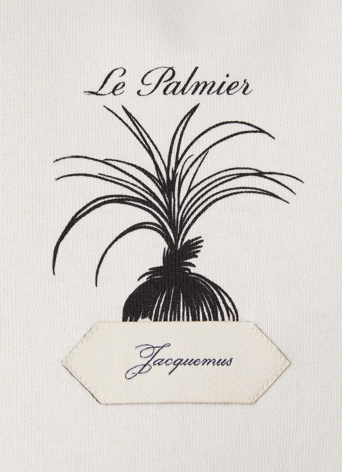 Jacquemus Palmier T-shirt met logoprint - detail 2 gebroken wit