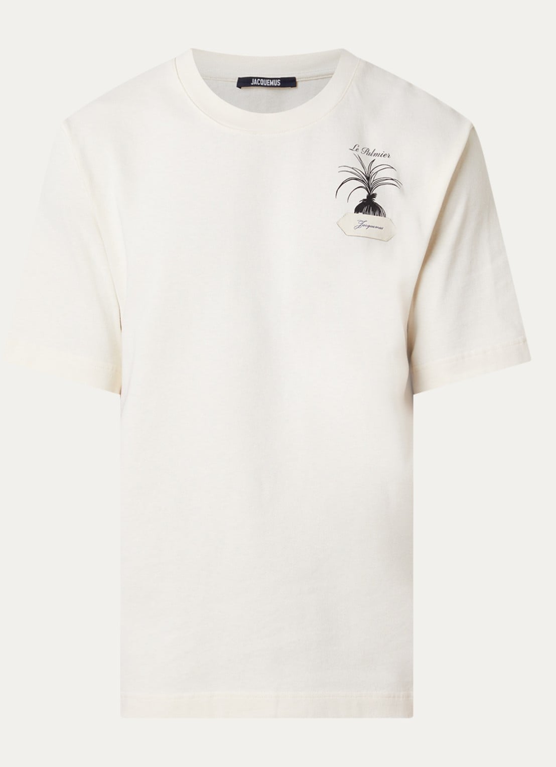 Jacquemus Palmier T-shirt met logoprint - voorkant 4 gebroken wit