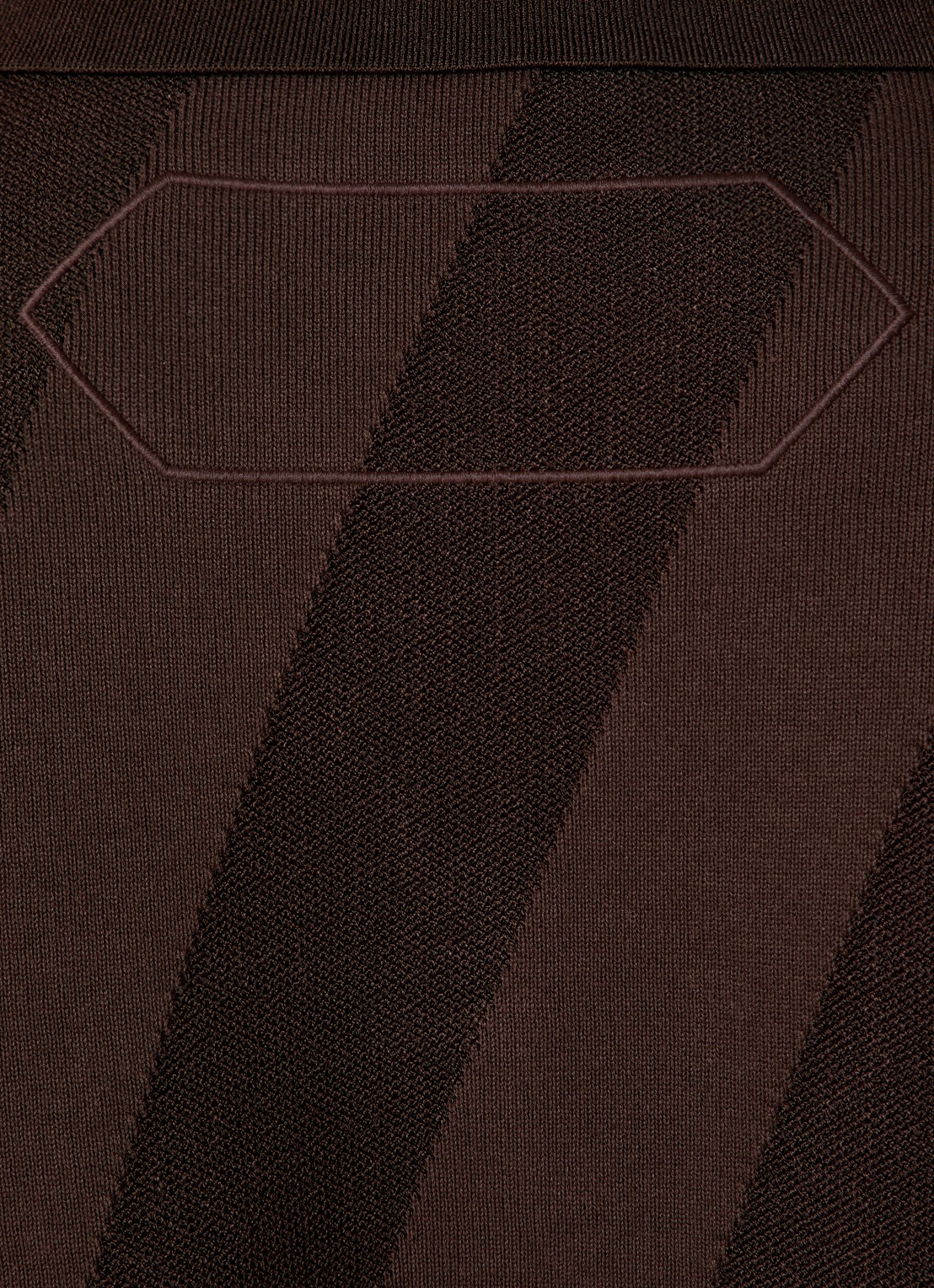 Jacquemus Regular fit polo met streepprint - detail 5 donkerbruin