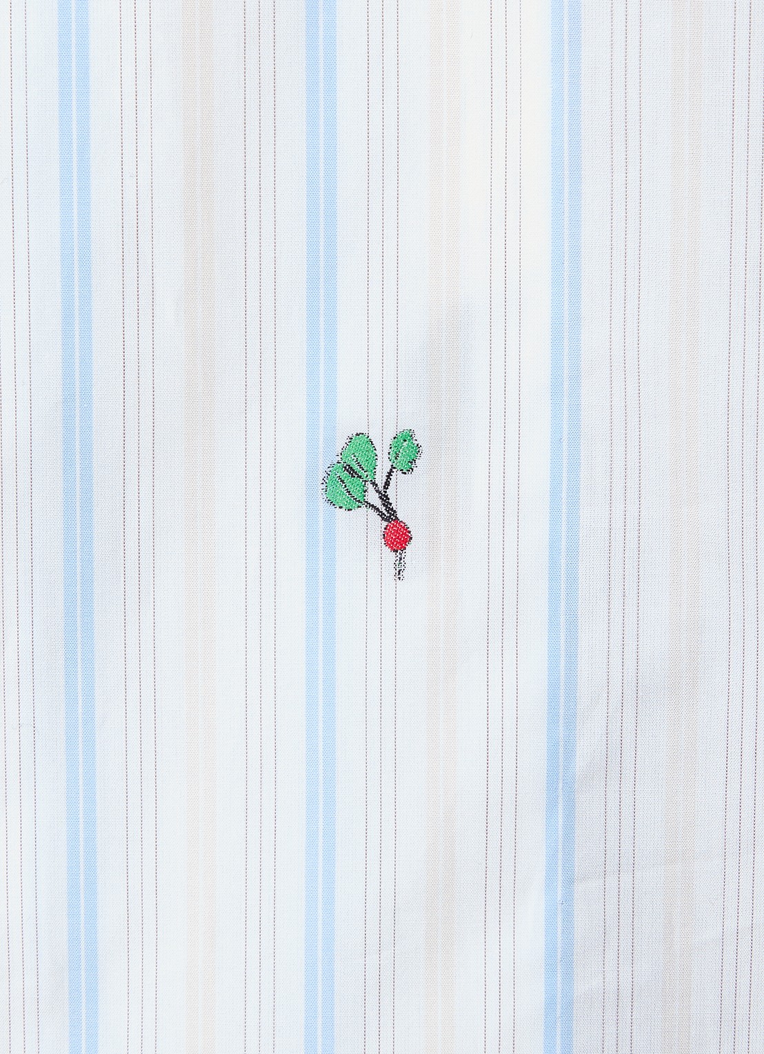 Jacquemus Romarin regular fit overhemd met streepprint - detail 2 lichtblauw