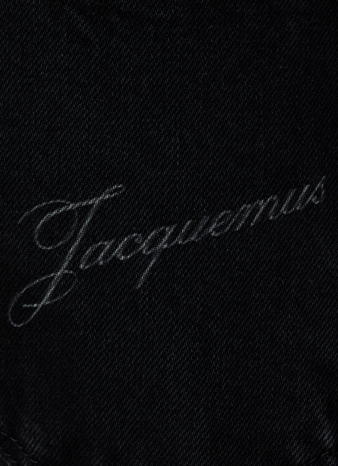 Jacquemus Straight leg jeans met gekleurde wassing - detail 6 zwart