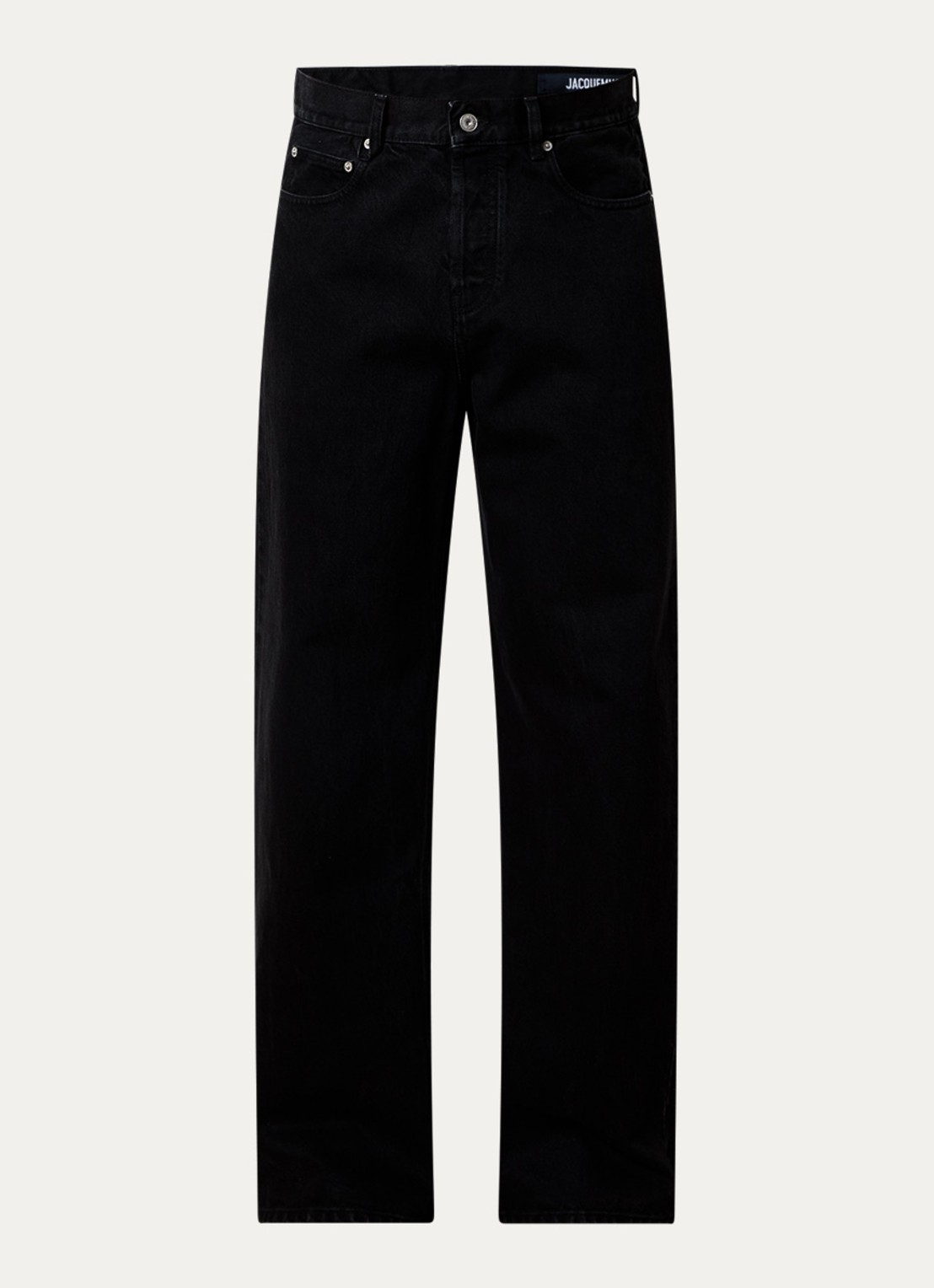 Jacquemus Straight leg jeans met gekleurde wassing - voorkant 2 zwart