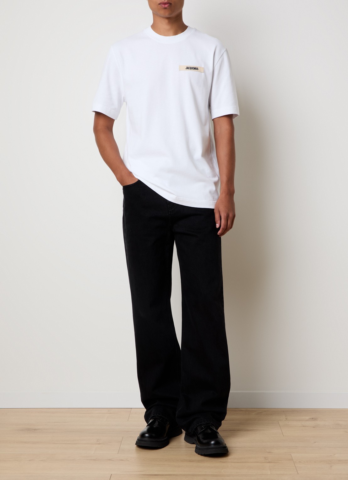 Jacquemus Straight leg jeans met gekleurde wassing - voorkant 3 zwart