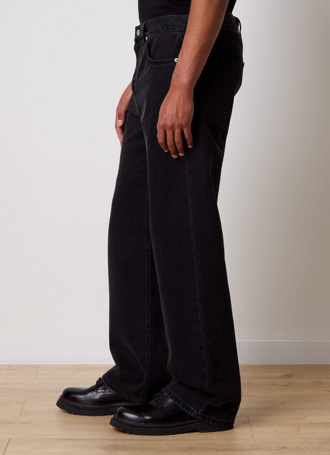 Jacquemus Straight leg jeans met steekzakken - detail 5 zwart