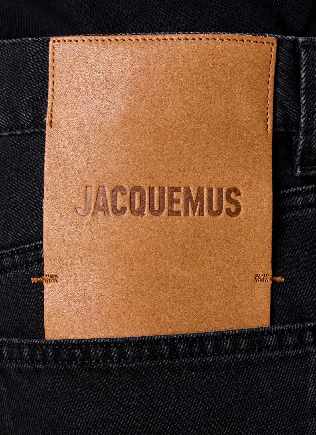 Jacquemus Straight leg jeans met steekzakken - detail 6 zwart