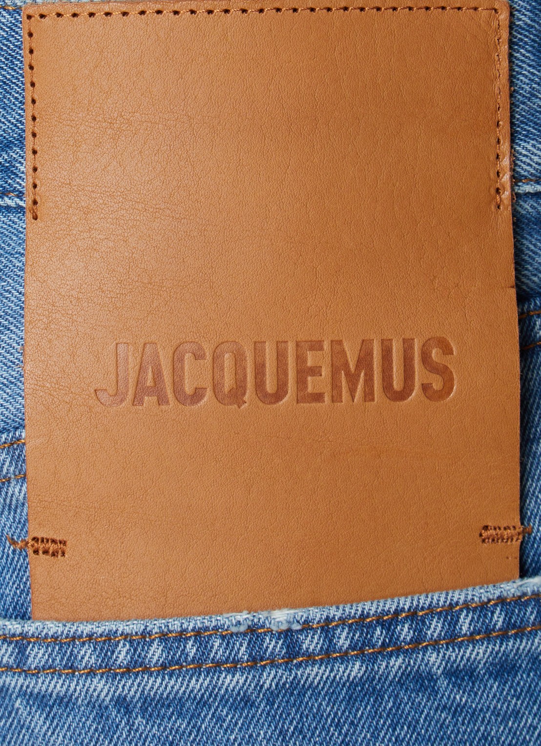 Jacquemus Straight leg jeans met steekzakken - detail 3 indigo