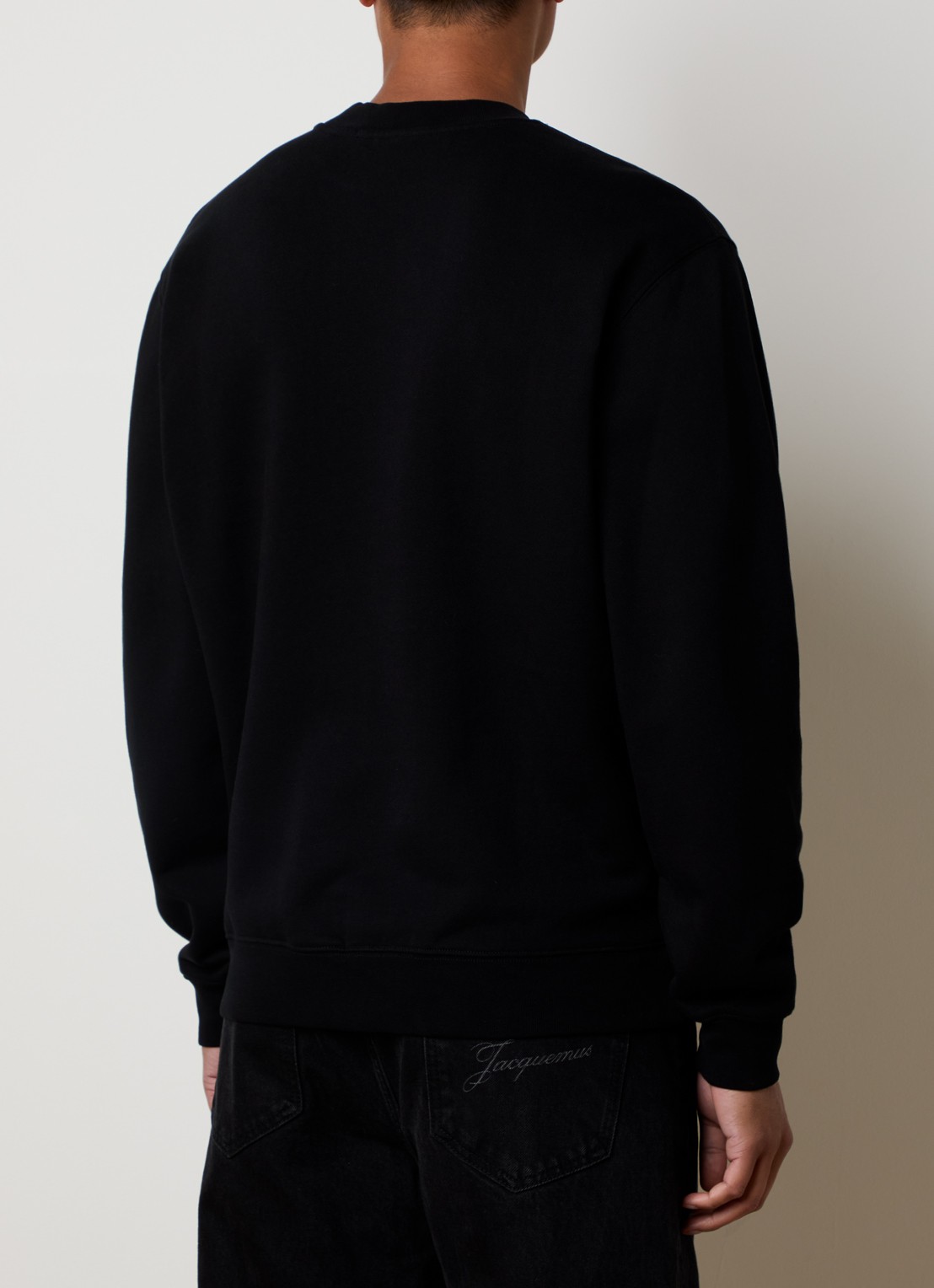 Jacquemus Sweater met logo - achterkant 5 zwart