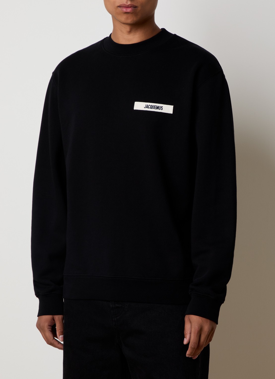 Jacquemus Sweater met logo - detail 3 zwart