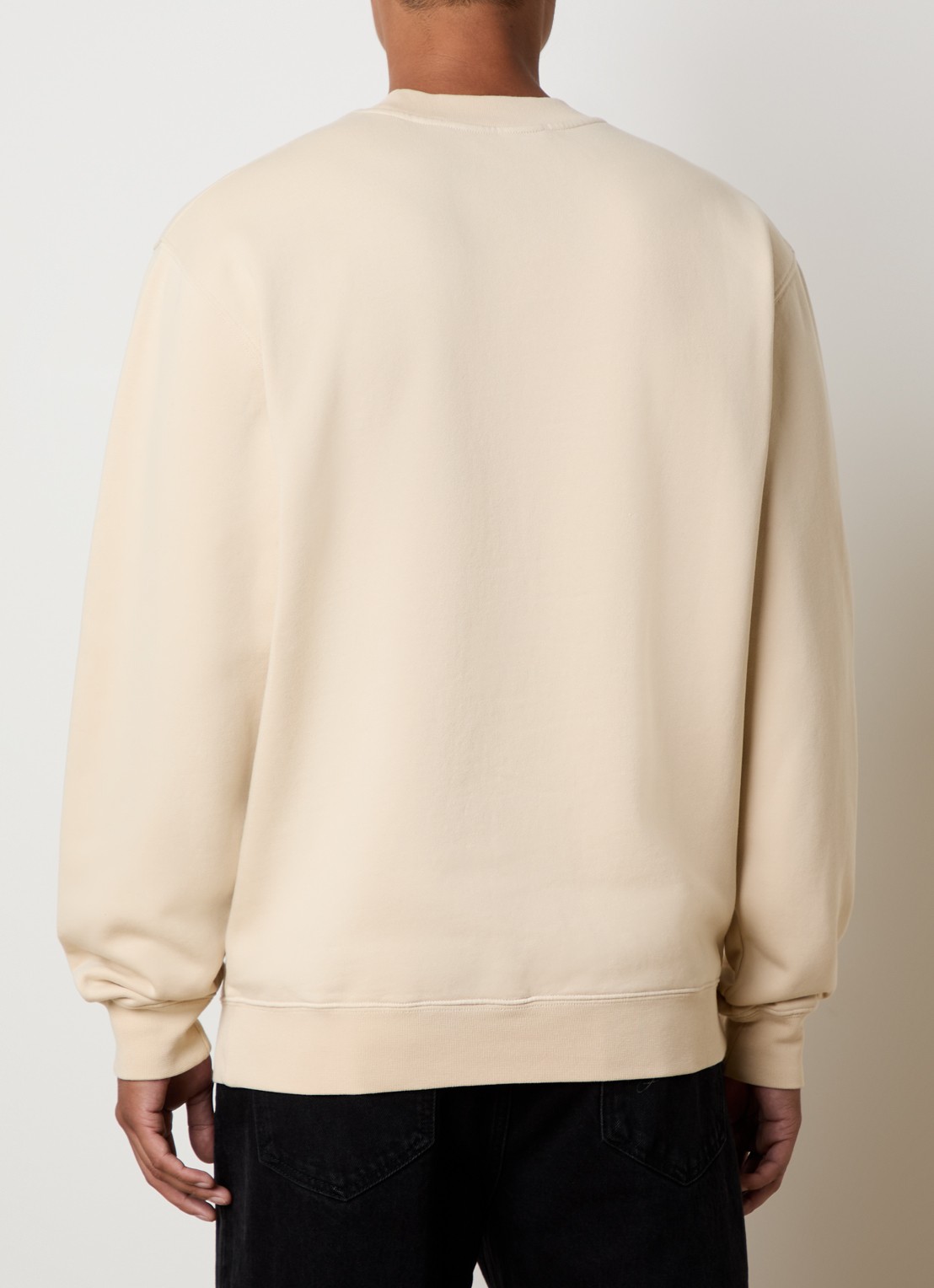 Jacquemus Sweater met logo - achterkant beige
