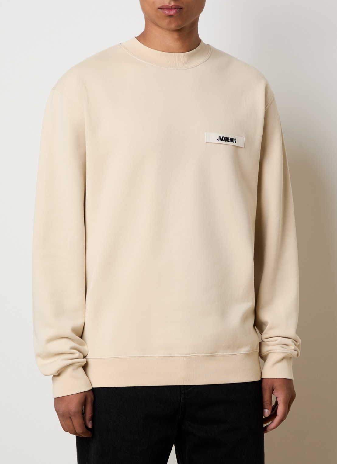Jacquemus Sweater met logo - detail 4 beige