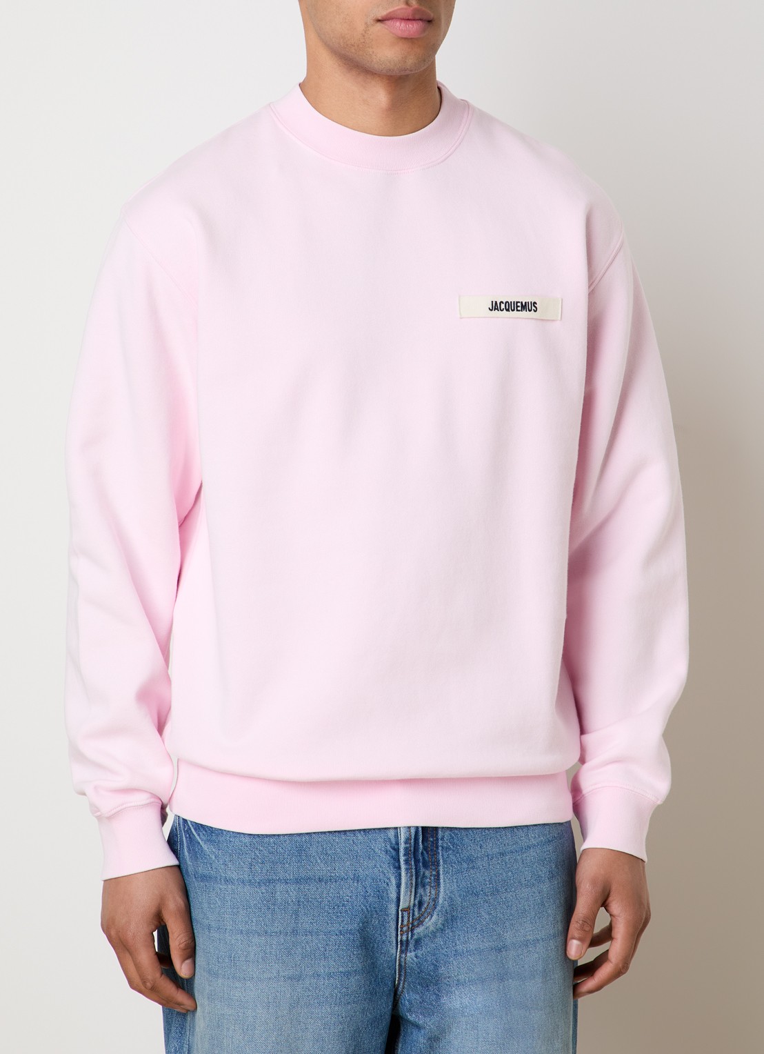 Jacquemus Sweater met logo - detail 4 roze
