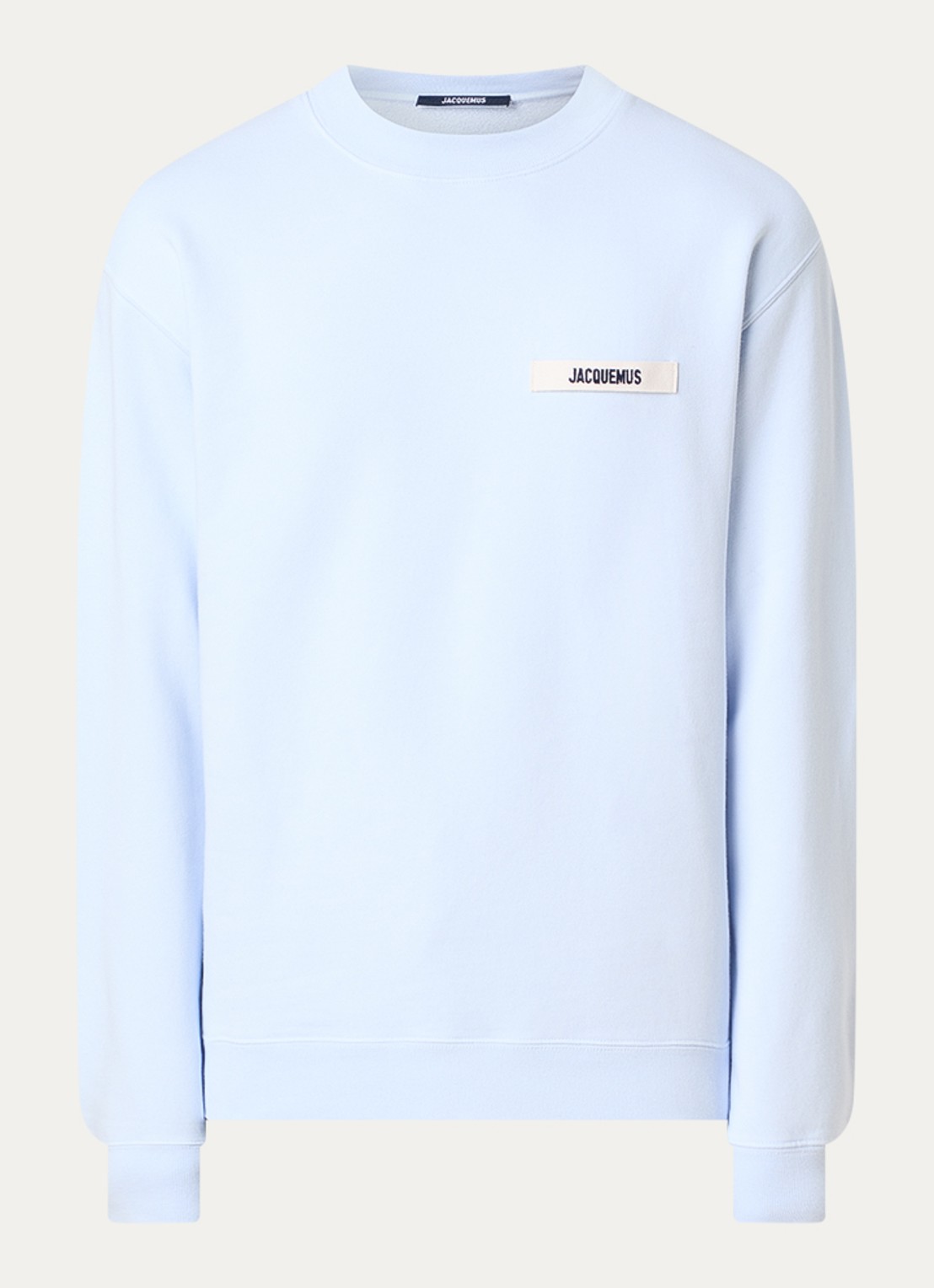 Jacquemus Sweater met logo - voorkant 4 lichtblauw