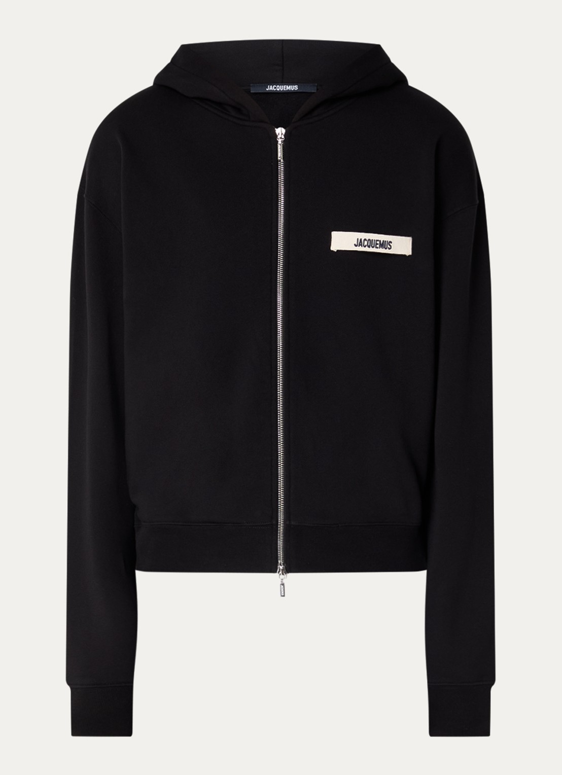 Jacquemus Sweatvest met logo - voorkant 5 zwart