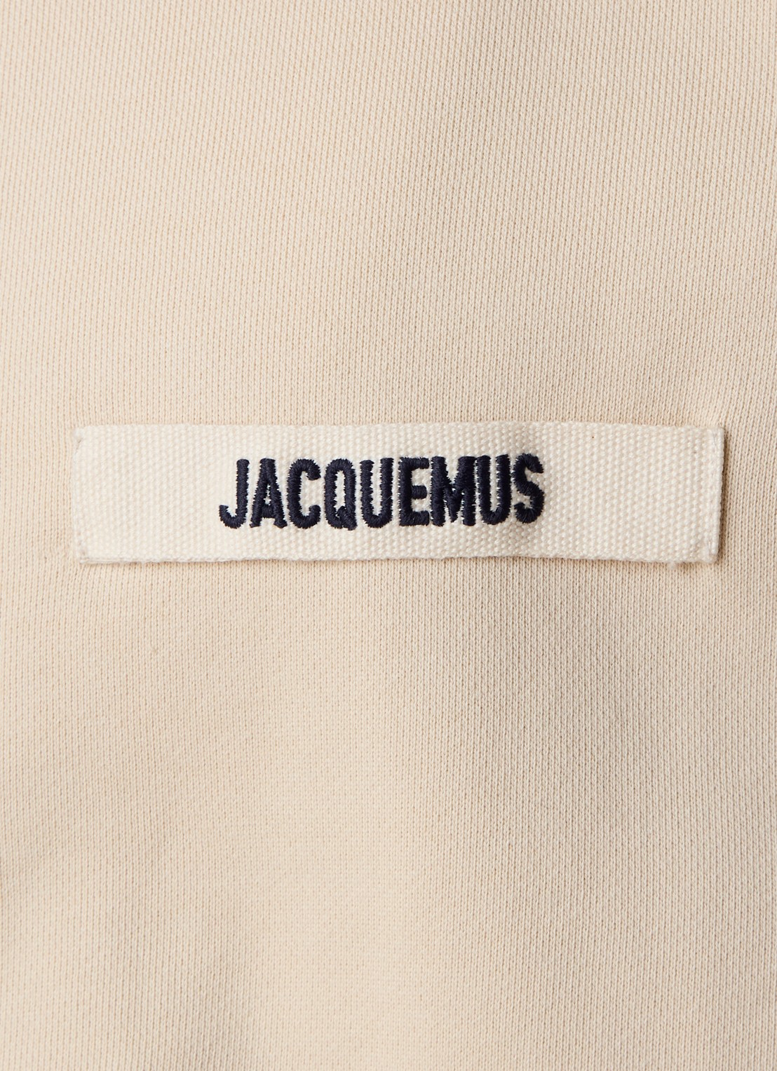 Jacquemus Sweatvest met logo - detail 5 beige
