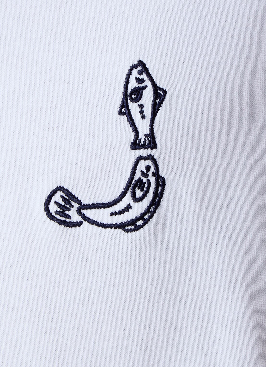 Jacquemus T-shirt met logo- en backprint - detail 2 wit