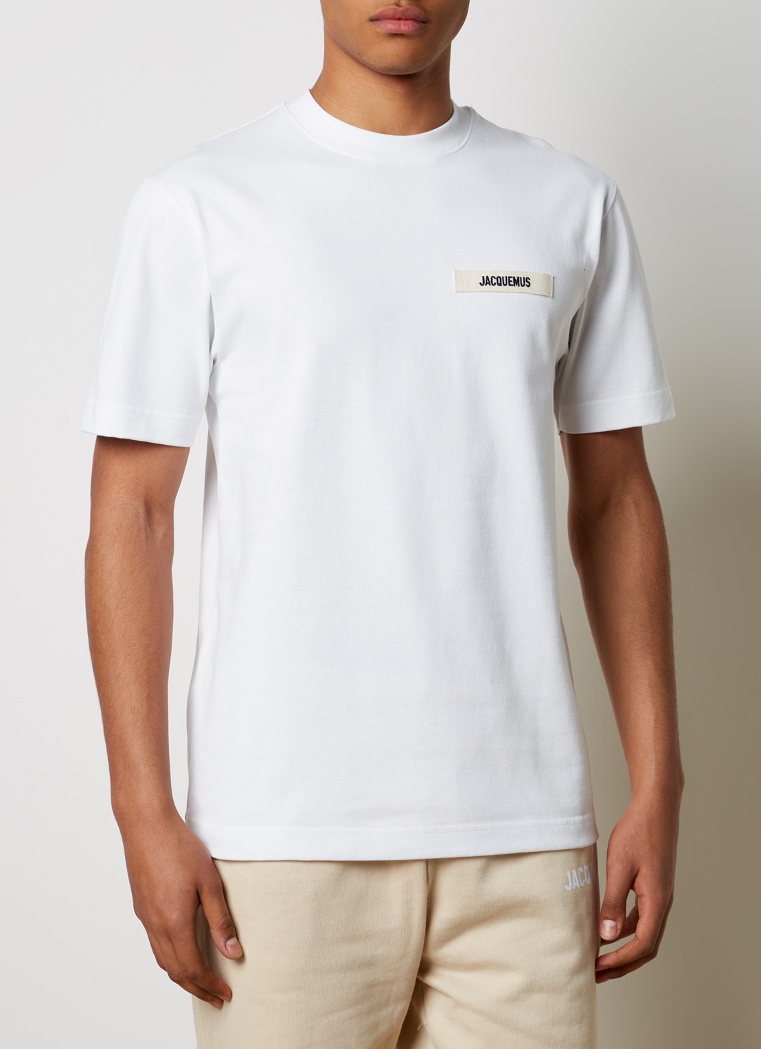 Jacquemus T-shirt met logo - detail wit