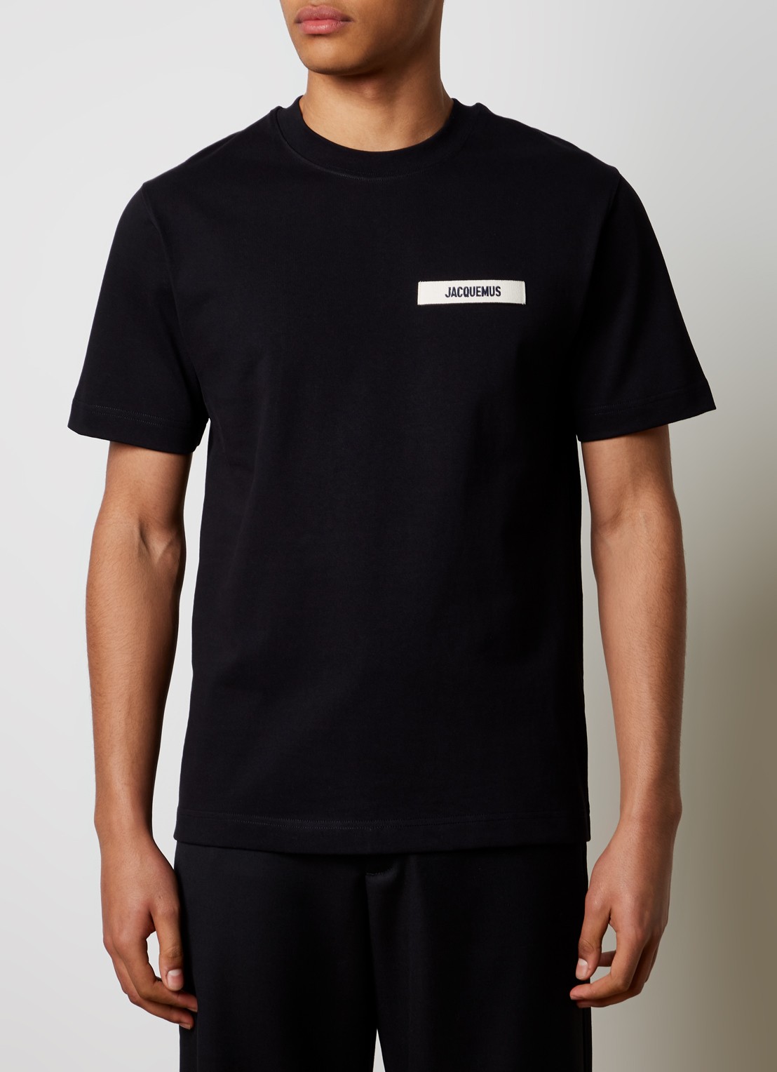 Jacquemus T-shirt met logo - detail 3 zwart