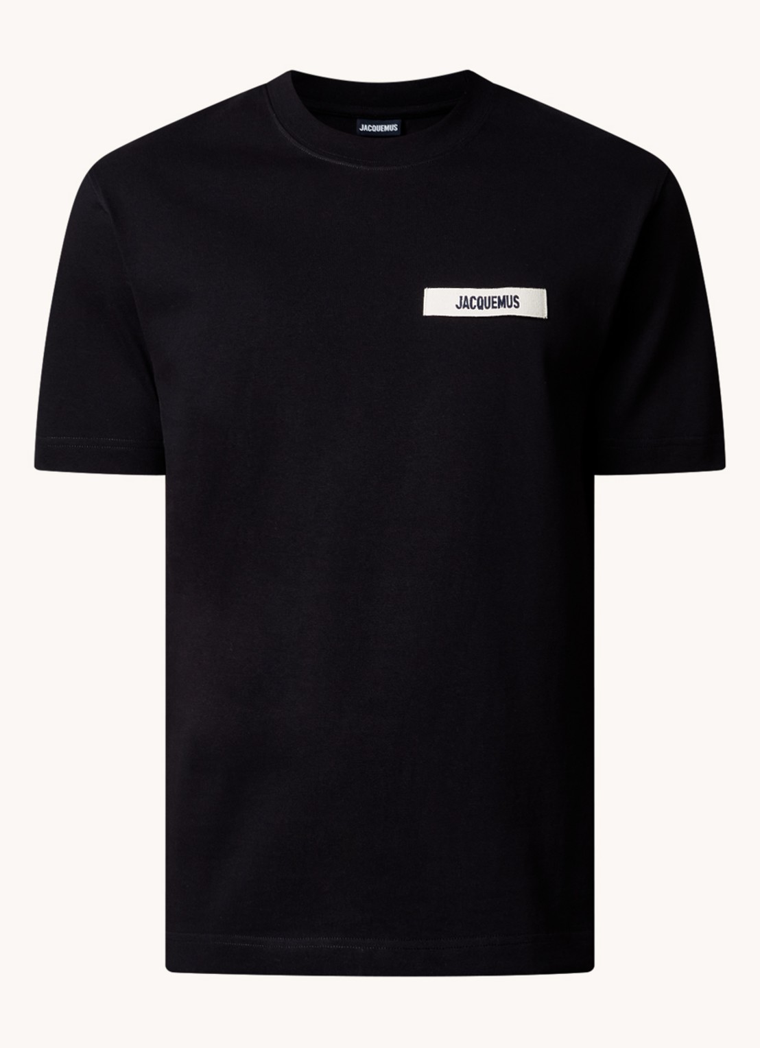 Jacquemus T-shirt met logo - voorkant zwart