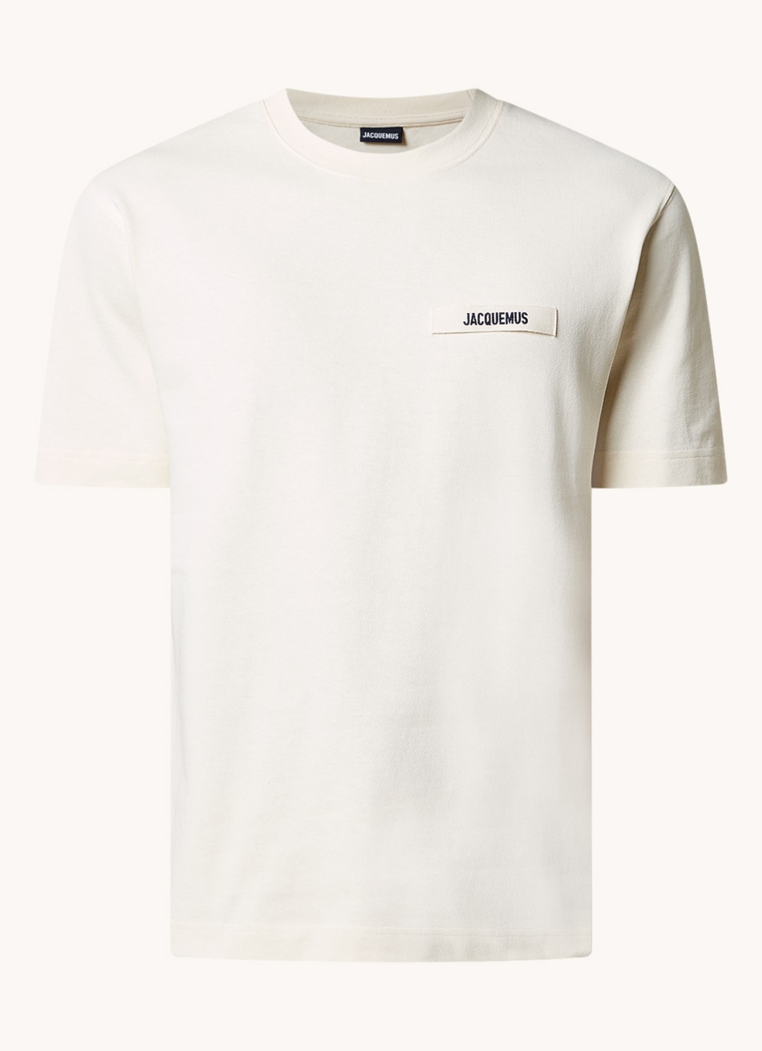 Jacquemus T-shirt met logo - voorkant 4 beige
