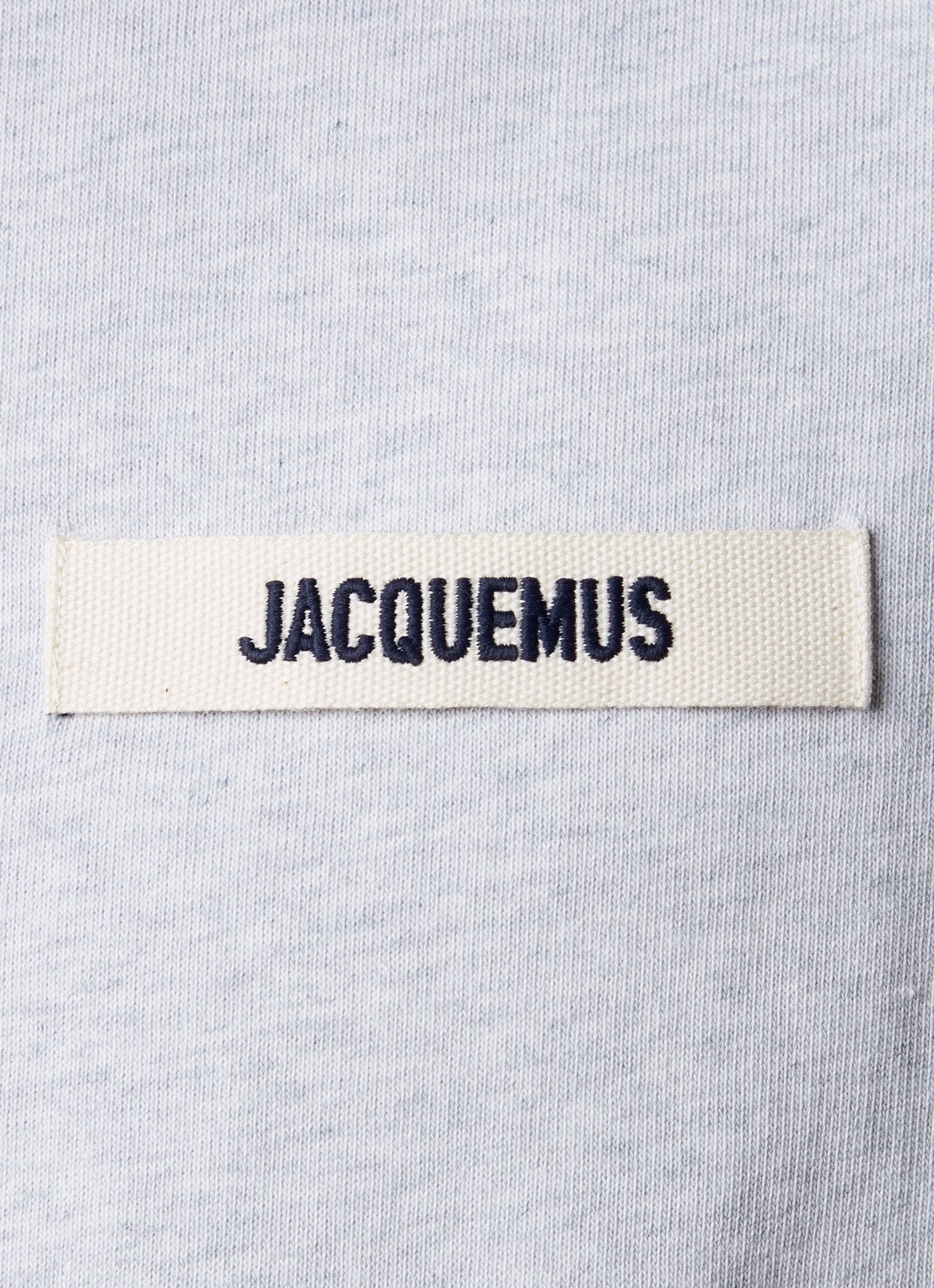 Jacquemus T-shirt met logo - detail 4 grijsmele