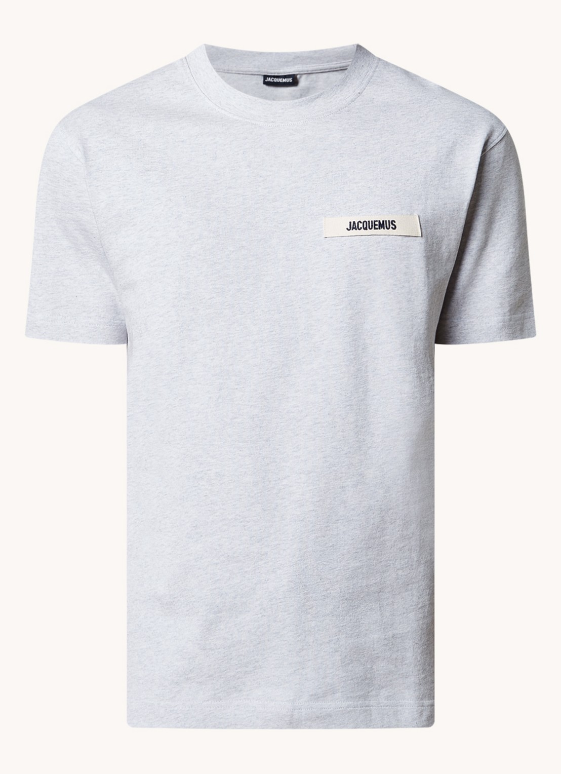 Jacquemus T-shirt met logo - voorkant grijsmele