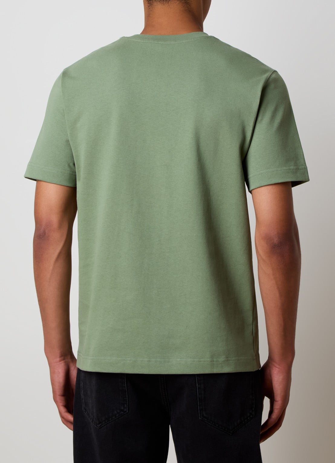 Jacquemus T-shirt met logo - achterkant 5 legergroen