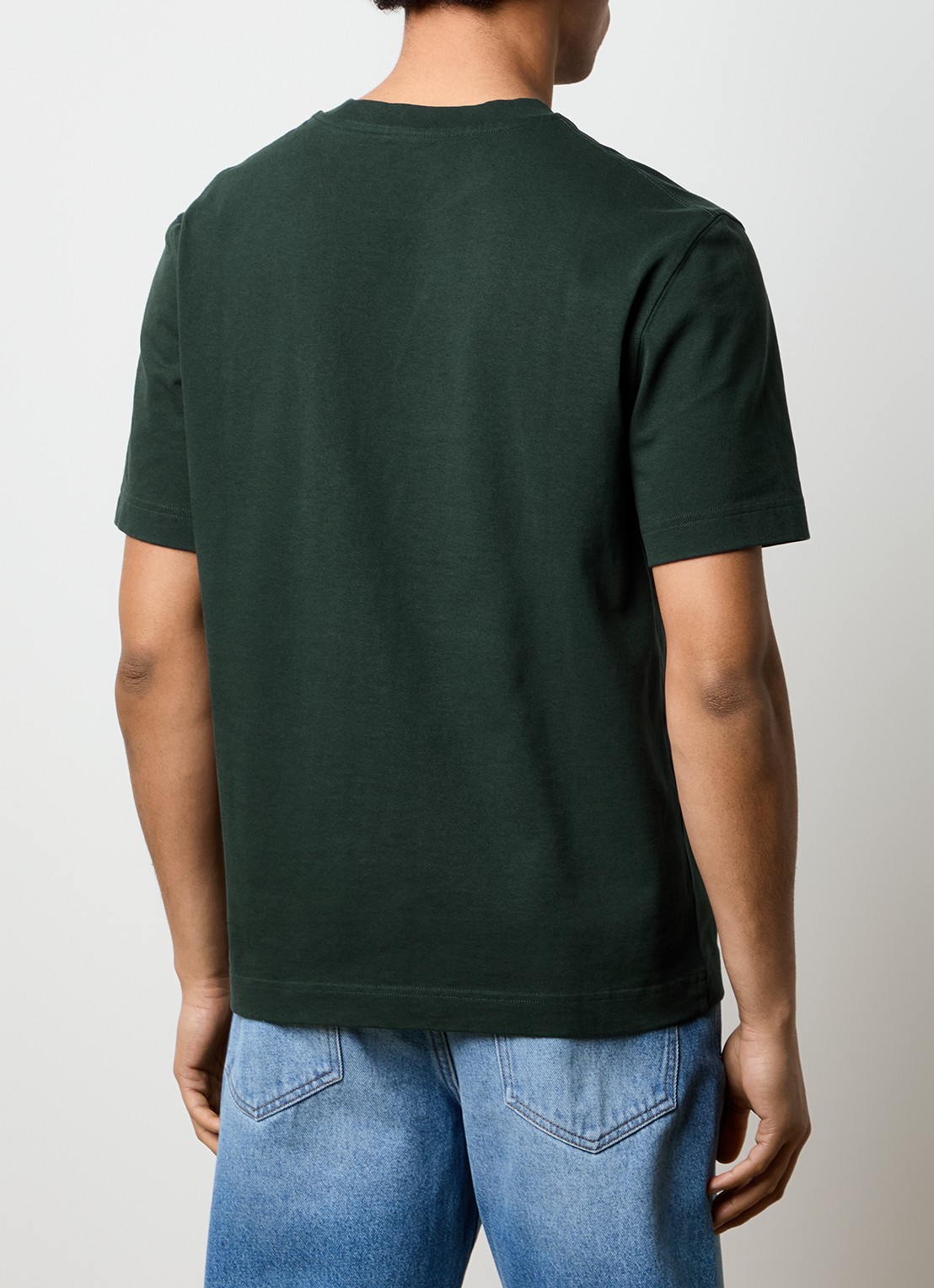 Jacquemus T-shirt met logo - achterkant 3 donkergroen
