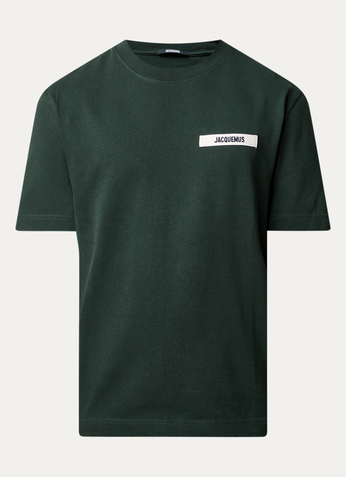 Jacquemus T-shirt met logo - voorkant 4 donkergroen