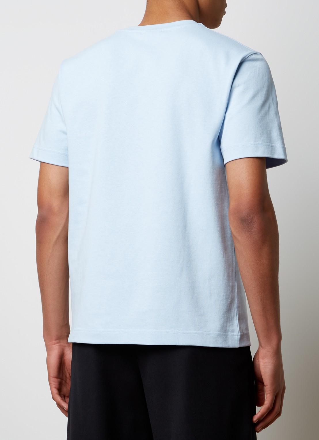 Jacquemus T-shirt met logo - achterkant 5 lichtblauw