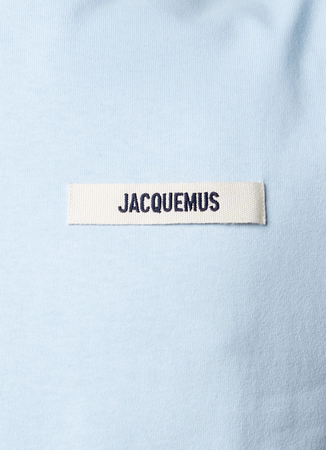 Jacquemus T-shirt met logo - detail 4 lichtblauw