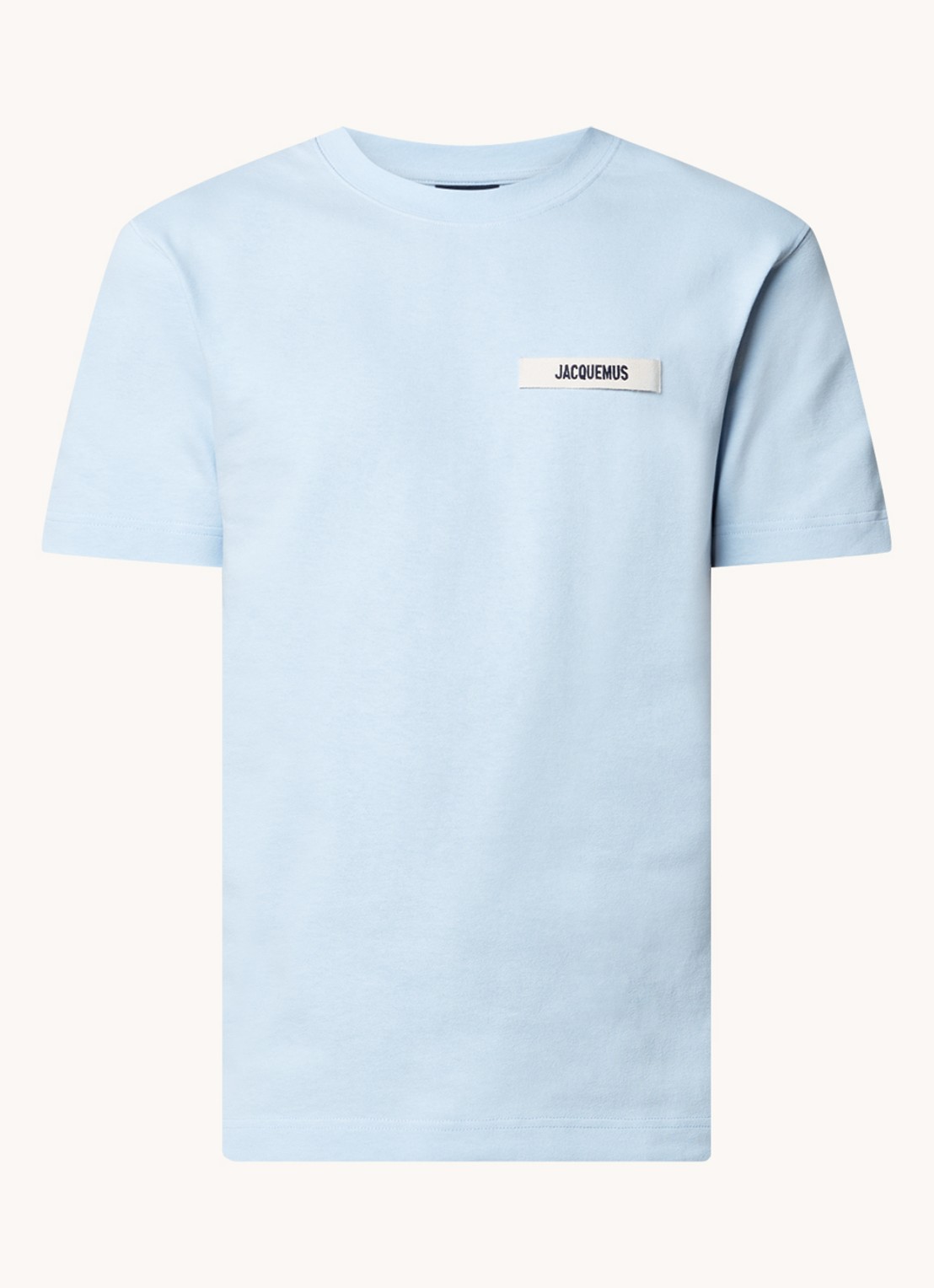 Jacquemus T-shirt met logo - voorkant lichtblauw