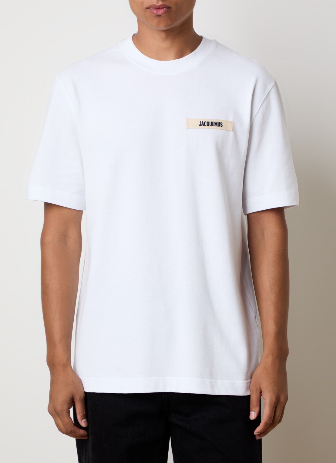 Jacquemus T-shirt met logo - detail 4 wit
