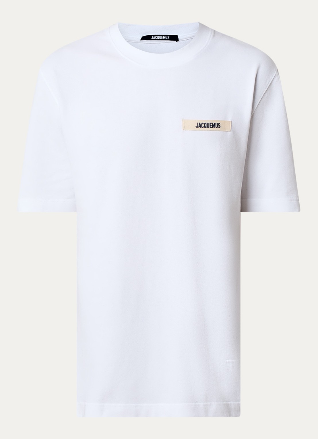 Jacquemus T-shirt met logo - voorkant 2 wit